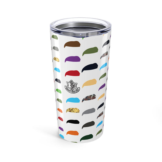 IDF Beret Polka Dot Tumbler — 20oz Zionist Stainless Steel Travel Cup