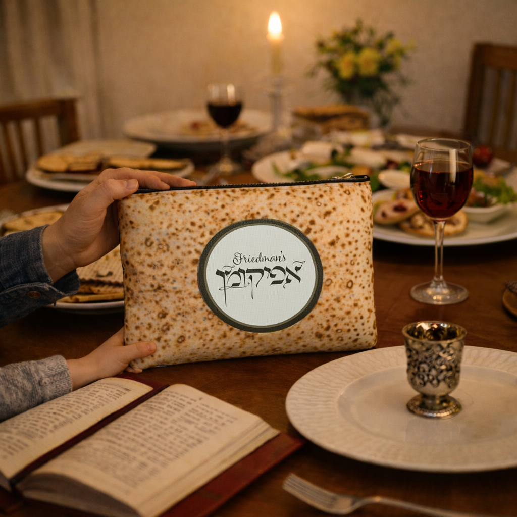 Matzah Emergency Pouch – Personalized Afikoman Bag (Because Crumbs Belong in Bags, Not on Your Carpet!)