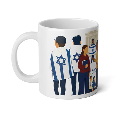 Herzl’s Brew - Milk, Sugar & Jewish Destiny - M, L, XL Jumbo Mug