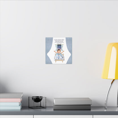 Canvas Print, Jewish Bedtime Blessing, Child's Bedroom Decor, Serene Atmosphere, Peaceful Dreams, Religious Wall Art, Jewish Home Decor