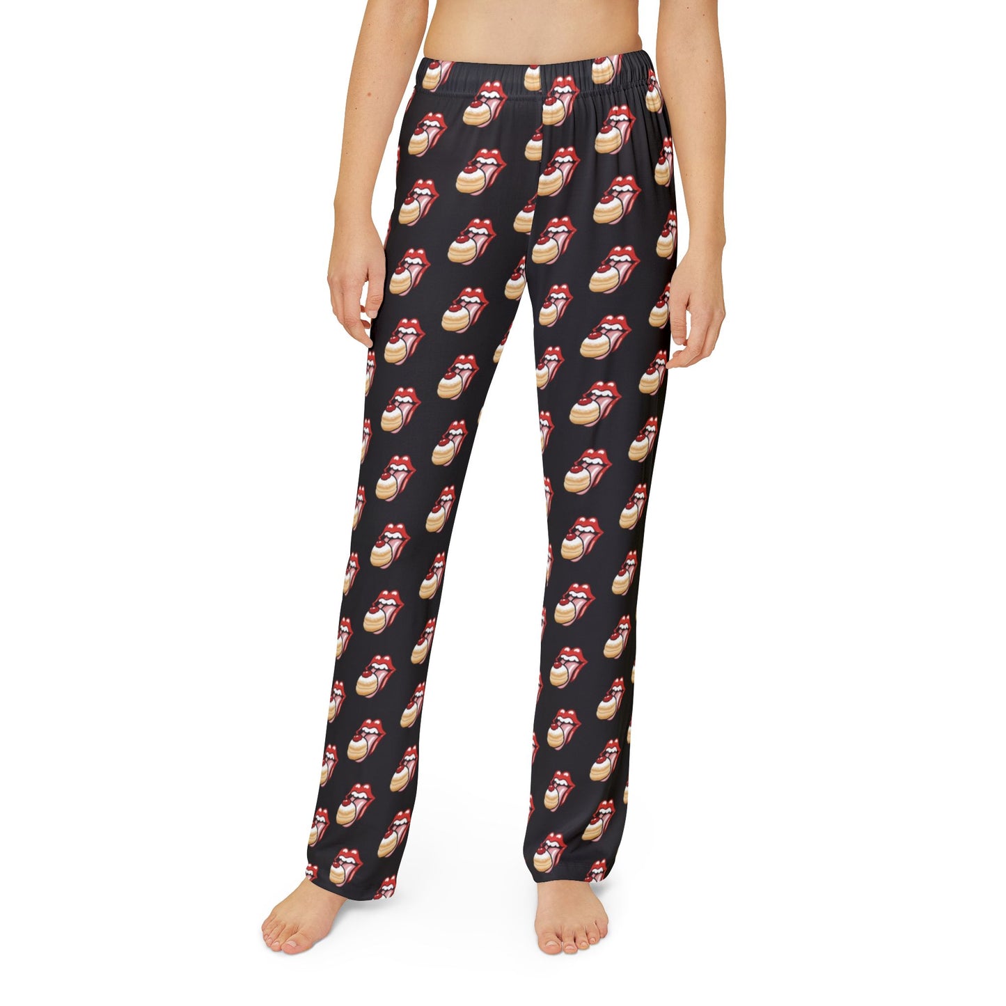Kids... Sufganiyah Satisfaction Tour! Hanukkah PJ Bottoms  | Sufganiyot  | Unique Chanukah Loungewear Bottoms | Jewish Gift