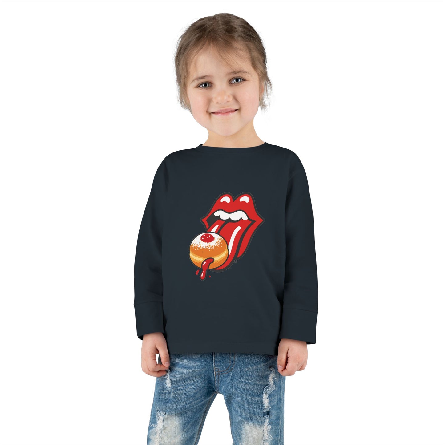 Toddler... Sufganiyah Satisfaction Tour! Hanukkah PJ Top  | Sufganiyot  | Unique Chanukah Loungewear | Matching Family PJs