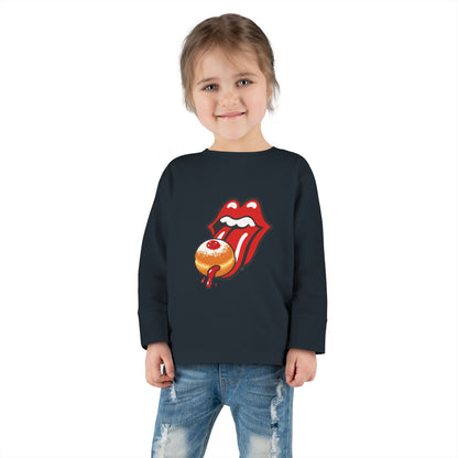 Toddler... Sufganiyah Satisfaction Tour! Hanukkah PJ Top  | Sufganiyot  | Unique Chanukah Loungewear | Matching Family PJs