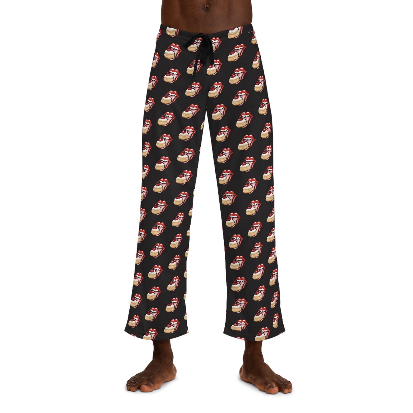 Mens... Sufganiyah Satisfaction Tour! Hanukkah PJ Bottoms  | Sufganiyot  | Unique Chanukah Loungewear Bottoms | Jewish Gift