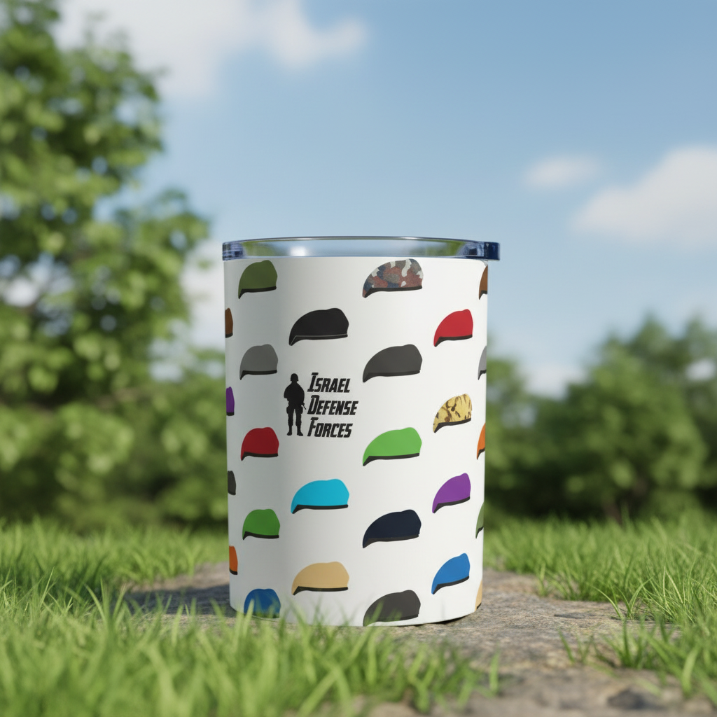 IDF Beret Colors Travel Tumbler – Israel To-Go Cup