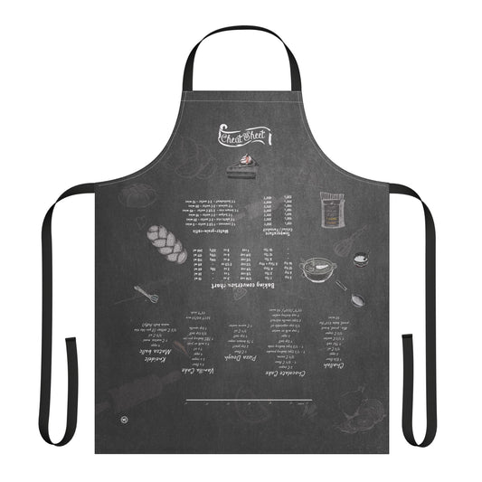 Kitchen Apron, Smart Chef Apron with Conversion Chart, Ruler, Temperature Guide. Perfect Gift for Cooks