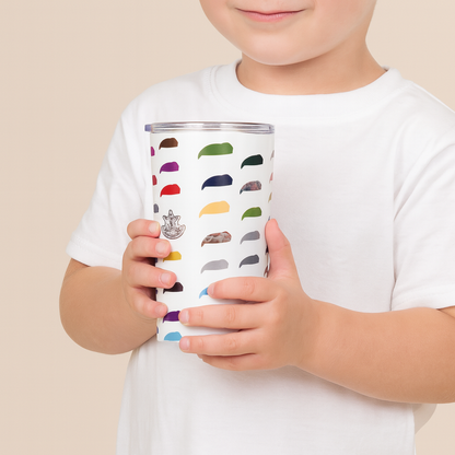 IDF Beret Polka Dot Tumbler — 20oz Zionist Stainless Steel Travel Cup