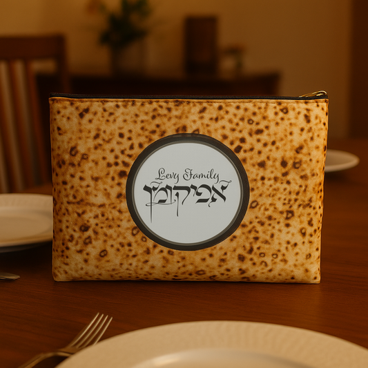 Matzah Emergency Pouch – Personalized Afikoman Bag (Because Crumbs Belong in Bags, Not on Your Carpet!)