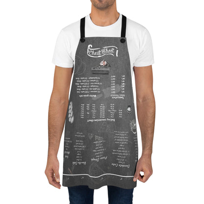 Kitchen Apron, Smart Chef Apron with Conversion Chart, Ruler, Temperature Guide. Perfect Gift for Cooks