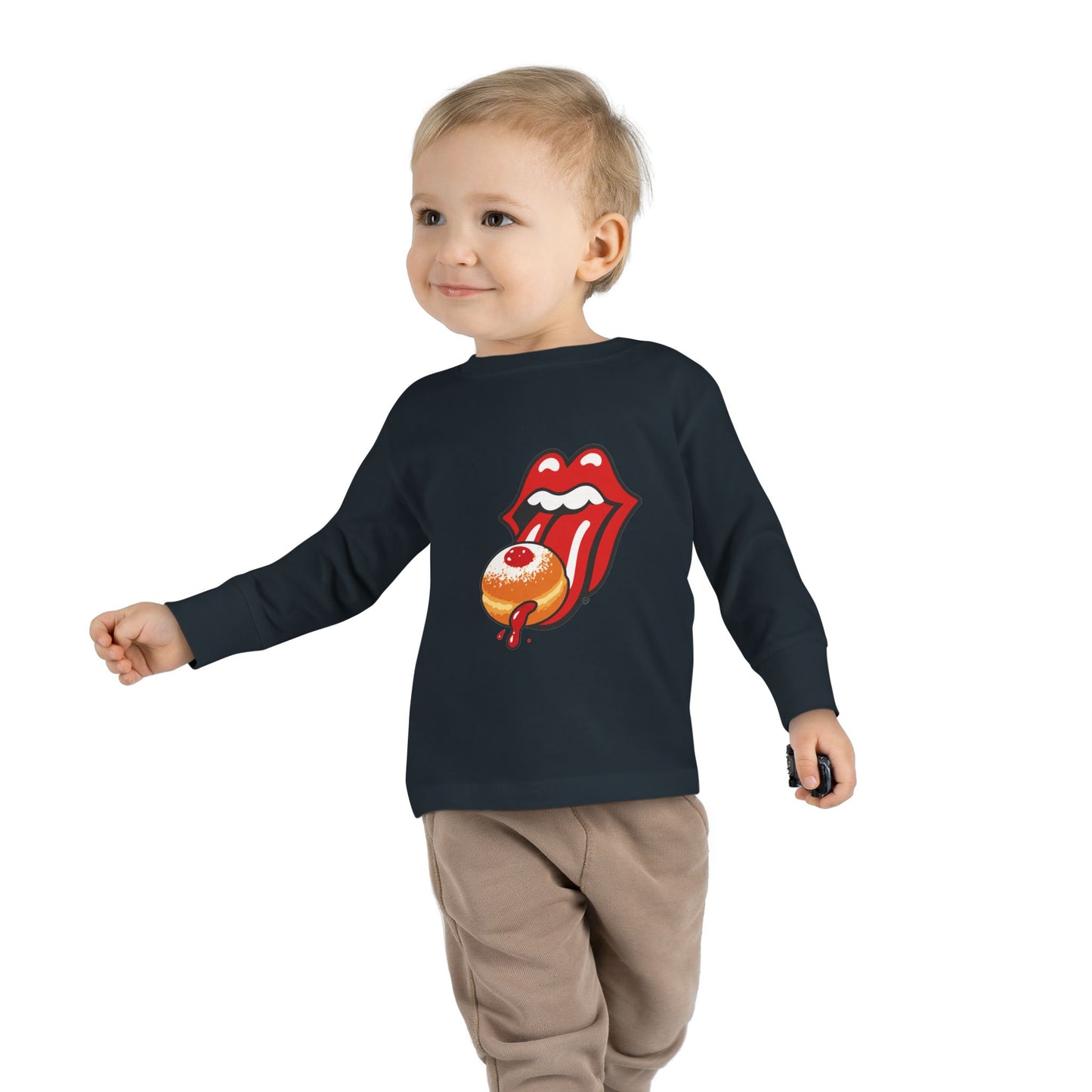 Toddler... Sufganiyah Satisfaction Tour! Hanukkah PJ Top  | Sufganiyot  | Unique Chanukah Loungewear | Matching Family PJs