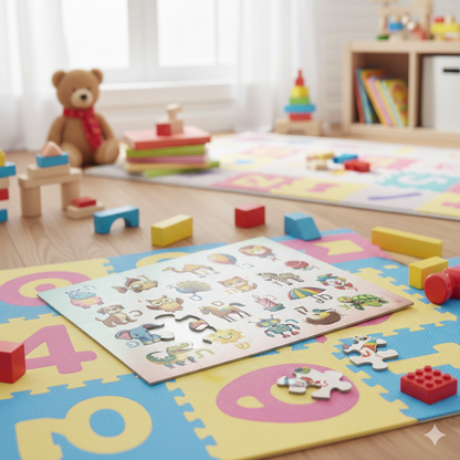 Educational Hebrew Alphabet Jigsaw Puzzle, Chunkah Present Idea, Alef Bet 30 Piece Puzzle in Tin