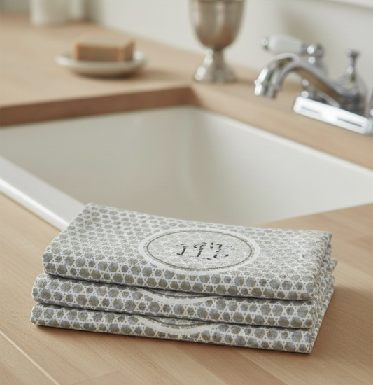 Netilat Yadayim Hand Towel - Jewish Ritual Washing Towel for Shabbat and Holidays, Hebrew Embroidered Towel, Modern Judaica Gift